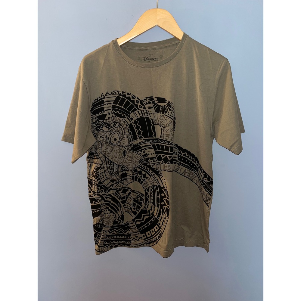 Disneyland Paris Mens T-Shirt Large Geometric Tribal Design Graphic Tee
